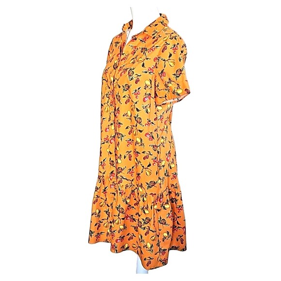 Donna Morgan Collared High Neck Button Down Folded Short Sleeve size 8 - Picture 6 of 13